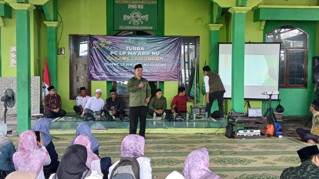 LP Ma’arif PCNU Lamongan Sosialisasikan Arah Kebijakan Lima Tahun ke MWC Glagah