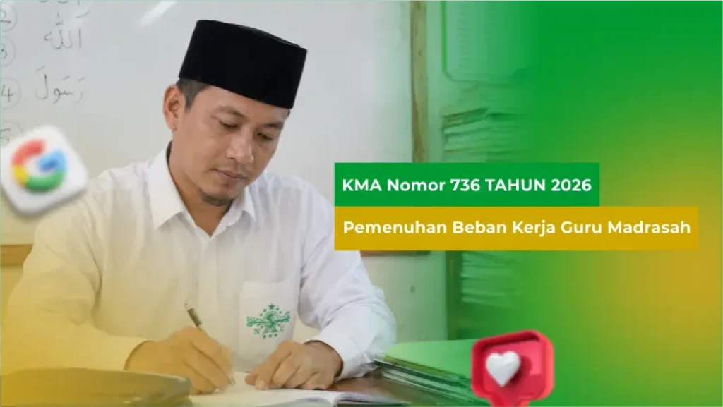KMA 736 Tahun 2026 Tentang Pedoman Beban Kerja Guru Madrasah